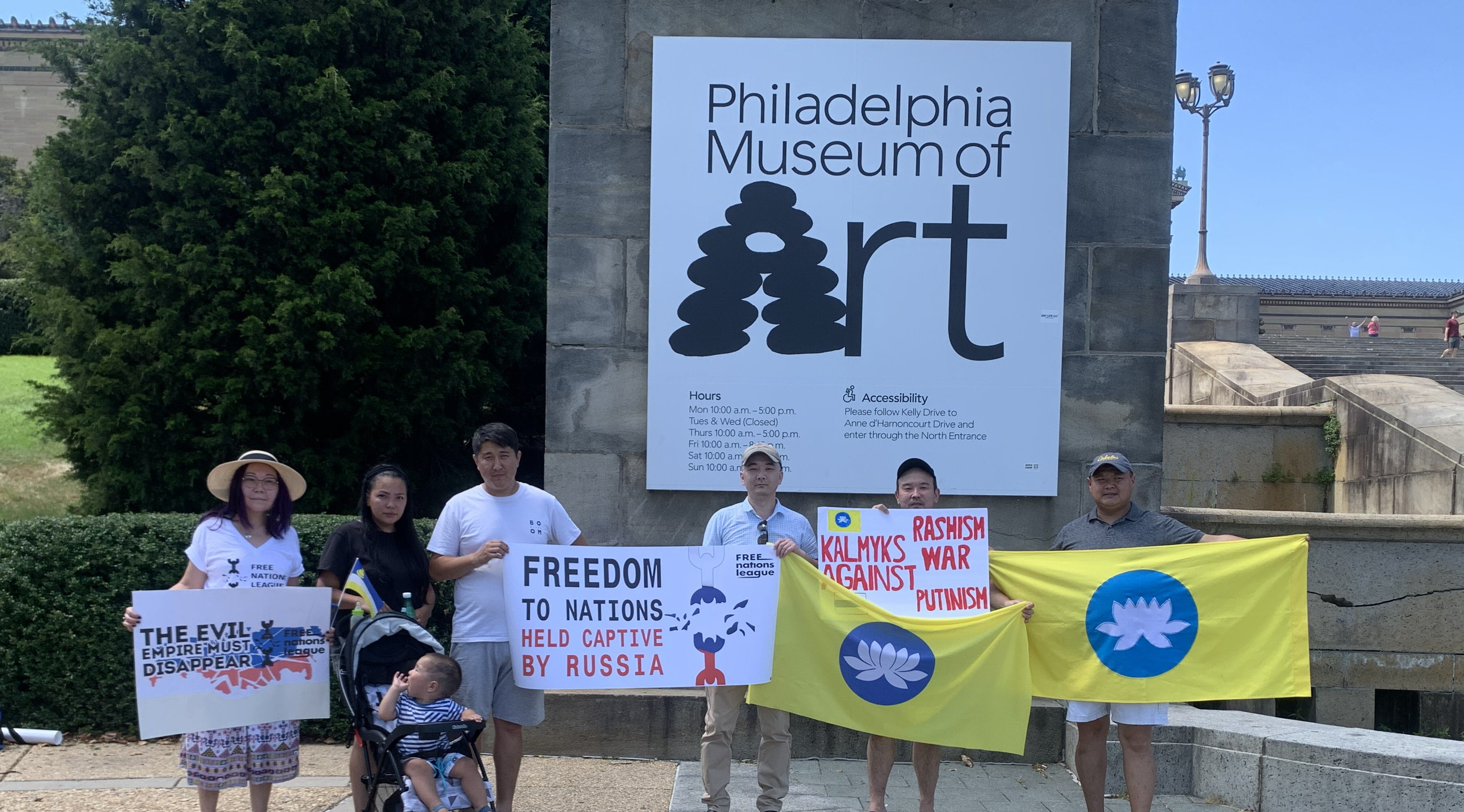 "Salvation in independence": Nations held captive by Moscow rallies in 11 cities around the world